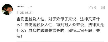刺死辱母者被判无期:请给公民战胜邪恶的法律正义
